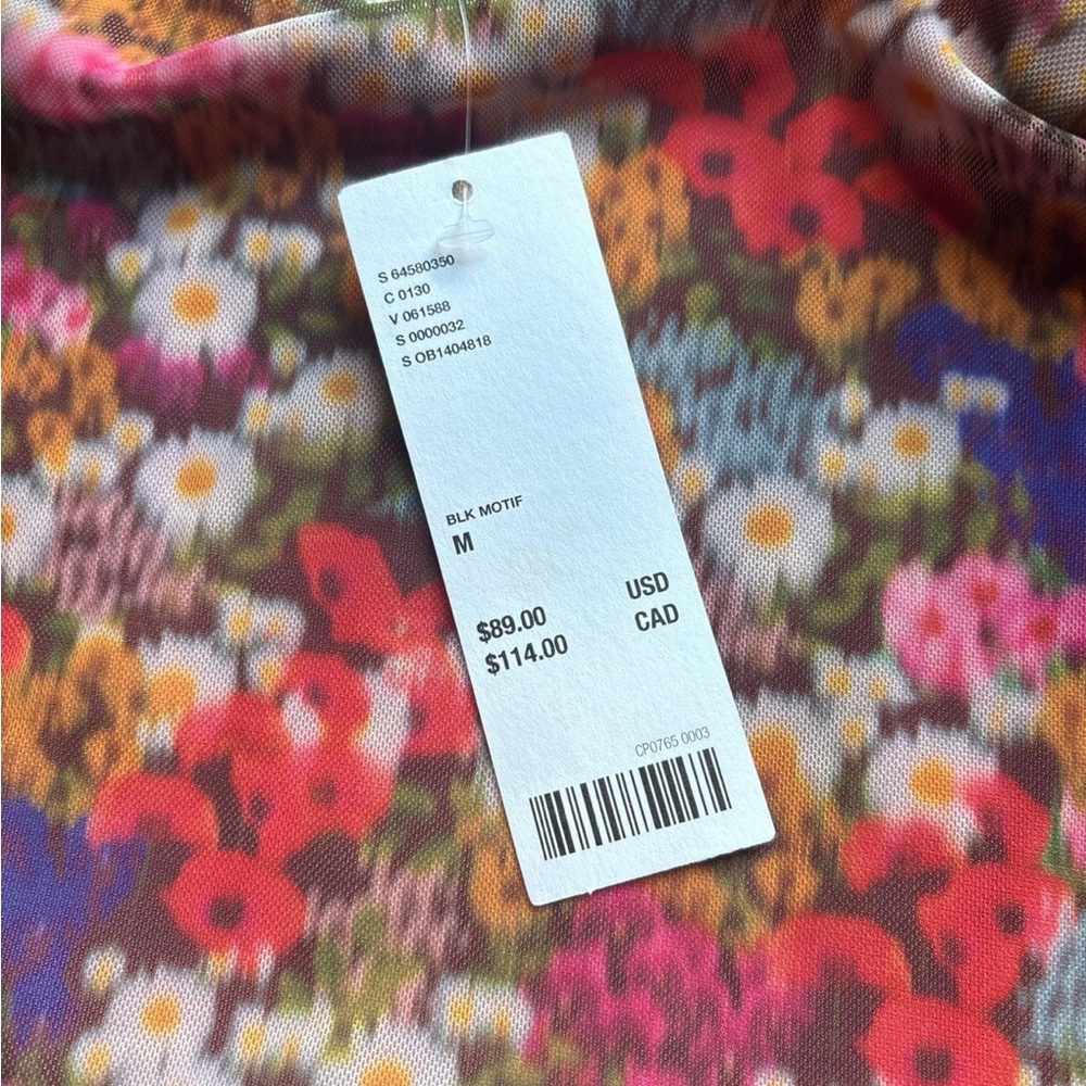NWT Urban Outfitters Multicolor Floral Top - Picture 6 of 8